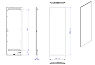 Grzejniki łazienkowe - Instal Projekt Eos Electro 3 grzejnik elektryczny 57,6x180,6 cm biały mat szyba biała EOSE-60/180E34L04AU - odbiór osobisty: Kraków, Warszawa - miniaturka - grafika 1