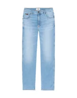 Spodnie męskie - Męskie spodnie jeansowe proste Wrangler TEXAS SLIM W12SQO859 W33 L32 - miniaturka - grafika 1