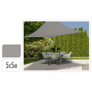 Ambiance Przeciwsłoneczny ŻAGIEL ogrodowy zacieniacz markiza parasol + linki 5 m SZARY 339234 - Parasole ogrodowe - miniaturka - grafika 2