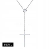 Biżuteria religijna - Naszyjnik SREBRO 925 krzyżyk choker krzyż - miniaturka - grafika 1