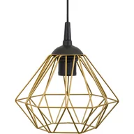 Lampy sufitowe - HowHomely Lampa wisząca HowHomely Lampa geometryczna Diamond złota 19 cm metalowa 10-1567Z - miniaturka - grafika 1