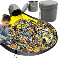 Pojemniki na zabawki - Kosz Na Zabawki Organizer Pojemnik + Mata Worek KRUZZEL - miniaturka - grafika 1