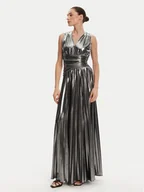 Sukienki - Fracomina Sukienka wieczorowa FQ25SD3004W798L9 Srebrny Regular Fit - miniaturka - grafika 1