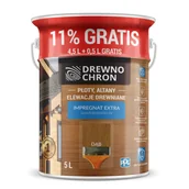 Farby i impregnaty do drewna - Impregnat EXTRA powłokotwórczy dąb 4,5L+11% gratis - miniaturka - grafika 1