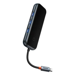 Baseus AcmeJoy HUB 4-Portowy USB-C do 1xUSB-C / 4xUSB3.0 ciemnoszary - Huby USB - miniaturka - grafika 5