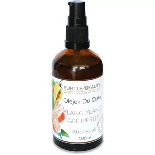Subtle Beauty, Pobudzający Olejek Do Ciała, Ylang Ylang-Grejpfrut, 100ml - Olejki do ciała i włosów - miniaturka - grafika 1