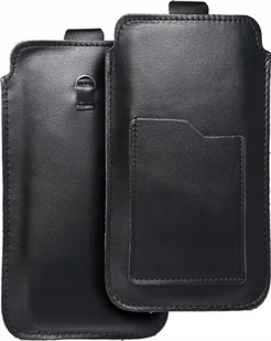 OEM Skórzana uniwersalna wsuwka z pull-up - ROYAL / czarny - Rozmiar 2XL+wide - SAMSUNG A12 / NOTE 9 / XIAOMI REDMI NOTE 10 PRO - Etui i futerały do telefonów - miniaturka - grafika 1