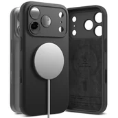 Etui i futerały do telefonów - Etui RINGKE Silicone Magnetic MagSafe do Apple iPhone 17 Pro Czarny - miniaturka - grafika 1