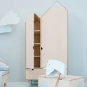 Szafy i szafki dla dzieci - Szafa Mountains - sklejka brzozowa - miniaturka - grafika 1