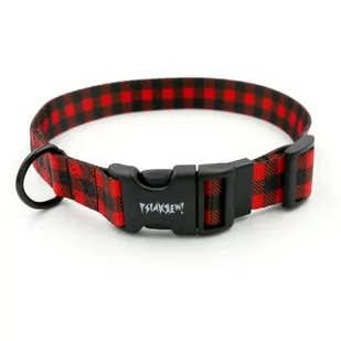 Obroża dla Psa Lumberjack Regulowana szeroka na 2,5 cm dla średnich i większych psów, czarne okucia-XL 36-50 cm - Obroże dla psów - miniaturka - grafika 1