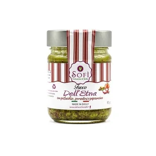 Włoskie Pesto pistacjowe Fuoco Dell'Etna, 90 g / Pistacchio Sofí - Majonezy i dressingi - miniaturka - grafika 1