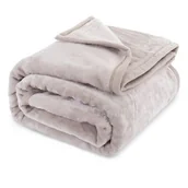 Koce - Koc Yasemin 160 x 200 cm akrylowy jednolity ciepły szary - miniaturka - grafika 1