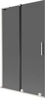 Parawany nawannowe - Mexen Velar L parawan nawannowy 2-skrzydłowy rozsuwany 110 x 150 cm, grafit, nikiel szczotkowany - 896-110-003-41-97 - miniaturka - grafika 1