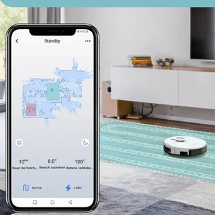 Robot sprzątający Tesvor S6 Turbo Biały - Roboty sprzątające - miniaturka - grafika 4