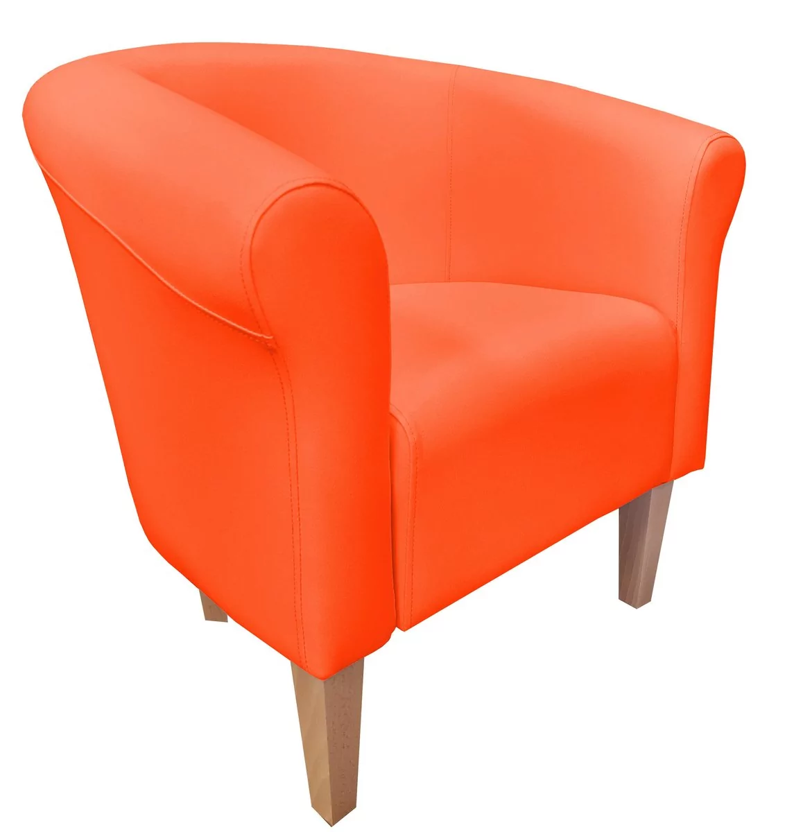 ATOS Fotel Milo D20 pomarańczowy nogi 20 buk