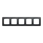 Klawisze i ramki - Sedna Design, ramka 5-krotna, czarny antracyt, SDD314805 SCHNEIDER - miniaturka - grafika 1