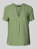 Bluzki damskie - Bluzka z kołnierzem z lamówką model ‘MYMILO’ - miniaturka - grafika 1