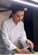 Kurtki damskie - Kitel Fartuch Kurtka Kucharska Bluza Szefa Kuchni JAKOŚĆ ROLY Horeca Roz L - miniaturka - grafika 1