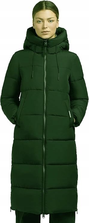 Płaszcz damski zimowy KHUJO MIRI zielony, rozmiar XS / 34