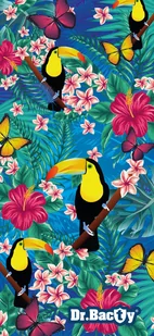 Dr.Bacty Ręcznik szybkoschnący 60x130 cm - tukan (DRC-L-TUKAN) RB - Ręczniki - miniaturka - grafika 1