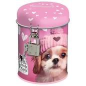 Skarbonki - Skarbonka metalowa z kłódką Cleo i Frank 42 Pies Derform - miniaturka - grafika 1