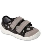 Kapcie damskie - Chłopięce kapcie roboty czarne Befado r.23 - miniaturka - grafika 1