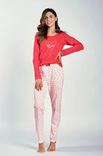 Piżama Amalia 3235 Czerwona - Piżamy damskie - miniaturka - grafika 1