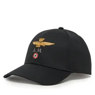 Czapki męskie - Czapka z daszkiem Aeronautica Militare 251HA1100CT2848 Czarny - miniaturka - grafika 1