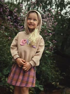 Bluzy dla dziewczynek - Reserved - Bluza z aplikacją - beżowy - miniaturka - grafika 1
