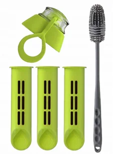 Nakrętka 3x filtr zielony do butelki filtrującej Dafi Soft + szczoteczka - Wkłady filtrujące Nakrętka 3x filtr zielony do butelki filtrującej Dafi Soft + szczoteczka - Wkłady filtrujące - miniaturka - grafika 1