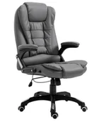 Fotele i krzesła biurowe - Szary Rozkładany Fotel Gabinetowy C0-N34 - miniaturka - grafika 1