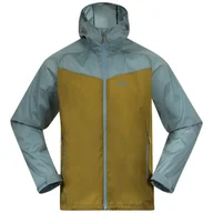 Kurtki i kamizelki sportowe męskie - Kurtka męska Bergans  Microlight Jacket Olive Green/Smoke Blue XL - miniaturka - grafika 1