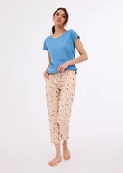 Piżamy damskie - PIŻAMA CORNETTE PD-847/402 MISSY (kolor niebieski, rozmiar M) - miniaturka - grafika 1