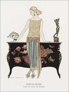 Rosalinde: Robe du soir, George Barbier - plakat 20x30 cm - Plakaty - miniaturka - grafika 1