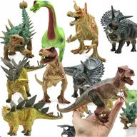 Maskotki i pluszaki - DINOZAURY zestaw figurki zestaw komplet 6szt - miniaturka - grafika 1