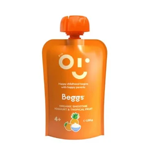 Beggs BIO Smoothie z jogurtem i owocem tropikalnym 4+, 120g - Desery dla dzieci - miniaturka - grafika 1