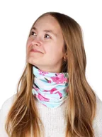 Apaszki i szaliki damskie - Komin dziewczęcy przejściowy bawełniany flamingi Uniwersalny YOCLUB - miniaturka - grafika 1