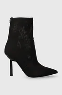 Botki damskie - Guess botki CIDNI2 damskie kolor czarny na szpilce FL7C2N FAB10 - miniaturka - grafika 1