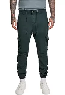 Urban Classics Męskie spodnie do biegania cargo, Zielony butelkowy, 4XL - Spodenki męskie - miniaturka - grafika 1