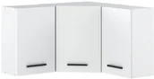 Szafki kuchenne - szafka kuchenna wisząca narożna nowoczesna modułowa 90cm blande biała mat - miniaturka - grafika 1