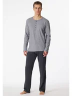 Piżamy męskie - Schiesser Piżama w kolorze szaro-antracytowym - miniaturka - grafika 1