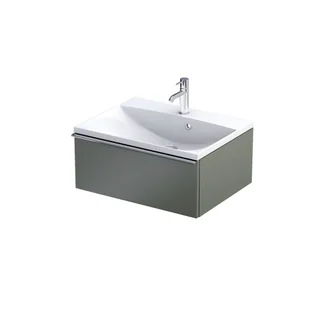 Szafka łazienkowa pod umywalkę Oristo Etna 60 cm zielony mat OR52SD1S-60-17 - Szafki łazienkowe - miniaturka - grafika 1