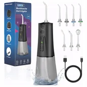 Irygatory do zębów - Irygator Do Zębów Bezprzewodowy Dentystyczny 7 Dysz 300Ml Mocny 4 Tryby - miniaturka - grafika 1
