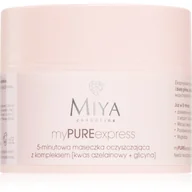 Maseczki do twarzy - Miya Cosmetics Miya My Pure Express 5- minutowa maseczka oczyszczająca z kwasem azelainowym i glicyną 50g - miniaturka - grafika 1
