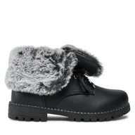 Buty dla dziewczynek - Botki Mayoral 46392 Czarny - miniaturka - grafika 1
