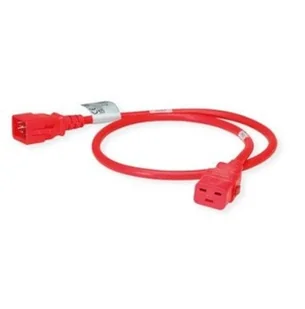 BACHMANN TwyLock C20-C19 1.0m czerwony 16A, blokada po obu stronach - Kable - miniaturka - grafika 1