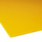 Rynny i akcesoria - Polipropylen kanalikowy 3 mm żółty 100 x 200 cm Robelit - miniaturka - grafika 1