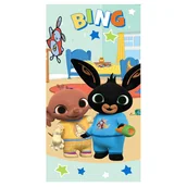 Okrycia kąpielowe dla dzieci - Ręcznik kąpielowy dla dziecka FROTA 100% BAWEŁNA Królik Bing Sula dobranoc - miniaturka - grafika 1