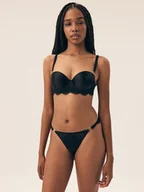 Majtki damskie - Majtki stringi Brillant Esotiq czarny XL - miniaturka - grafika 1