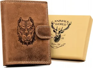 Always Wild Duży, skórzany portfel męski w orientacji pionowej zapinany na zatrzask - Always Wild NoSize - Portfele - miniaturka - grafika 1